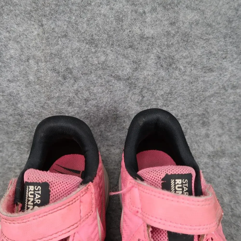 Nike Shoes Kids 2 Athletic Trainer Star Runner 2.0 Pink Easy On Adjustable Strap